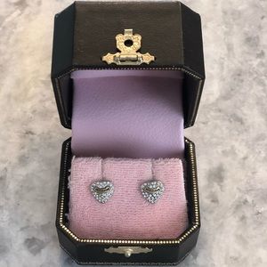 Juicy Couture Heart Pave Studs